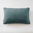 Coussin d&eacute;houssable 40 x 60 cm &ndash; Gaze de coton unie GA&Iuml;A  Bleu Canard, image n° 2