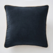Lot de 2 Coussins Velours de Coton Minuit 45 x 45 cm &ndash; D&eacute;houssables avec zip &ndash; C&Eacute;SAR, image n° 3