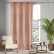 Rideau Tamisant &agrave; &OElig;illets 140 x 240 cm &ndash; Velours &ndash; Velvetine Drag&eacute;e, image n° 4
