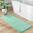 Tapis de Bain 50 x 120 cm &ndash; Microfibre Unie Relief Ricochet &ndash; Ultra Doux & Absorbant Tilleul, image n° 1