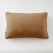 Coussin déhoussable 40 x 60 cm – Gaze de coton unie GAÏA Camel, image n° 2