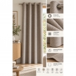 Rideau ATLAS Galet 140 x 240 cm &ndash; Jacquard fils teints &ndash; 8 &oelig;illets &ndash; 460 g/m&sup2;, image n° 2