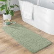 Tapis de Bain 50 x 120 cm &ndash; Microfibre Unie Relief Ricochet &ndash; Ultra Doux & Absorbant Sauge, image n° 1