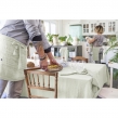 Nappe rectangle 150 x 250 cm + 6 serviettes de table &ndash; Double gaze de coton GA&Iuml;A Vert d'eau, image n° 5