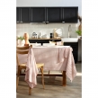 Nappe 150 x 250 cm Double Gaze de Coton Ray&eacute;e Abricot &ndash; LIVIA, image n° 3