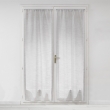 Paire de voilages droits passe-tringle 2 x 70 x 200 cm &ndash; Effet lin tiss&eacute; &ndash; Milza Gris, image n° 3