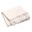 Plaid LILIA 240 x 260 cm &ndash; 100 % coton &ndash; Plaid &agrave; franges Naturel, image n° 2