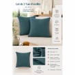 Lot de 2 Taies d&rsquo;Oreiller 60 x 60 cm &ndash; Double Gaze de Coton &ndash; GA&Iuml;A Canard, image n° 2