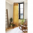 Rideau ajustable + 8 anneaux pince &ndash; Gaze de coton &ndash; 140 x 300 cm &ndash; Safran &ndash; Ga&iuml;a, image n° 6
