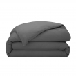 Housse de couette Prestige 260 x 240 cm Graphite &ndash; Satin de coton peign&eacute; 120 fils/cm&sup2;, image n° 5