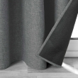 Rideau &agrave; &OElig;illets Isolant Phonique et Thermique &ndash; Doubl&eacute; Polaire &ndash; Jupiter Anthracite &ndash; 140 x 260 cm, image n° 4