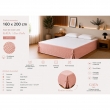 Cache-sommier 160 x 200 cm Double Gaze de Coton GA&Iuml;A Rose p&ecirc;che &ndash; Qualit&eacute; Haut de Gamme, image n° 2