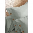 Taie d&rsquo;oreiller 65 x 65 cm Percale 120 fils C&eacute;ladon &ndash; PERRINE, image n° 2