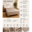Drap-housse 140 x 190 cm Percale de Coton Peign&eacute; Lin &ndash; 80 fils/cm&sup2; &ndash; Bonnet 35 cm, image n° 2
