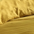Parure de lit 260 x 240 cm – Gaze de Coton / Coton 57 fils – Angelia Jaune + 2 taies, image n° 2