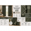 Lot de 2 Rideaux Blackout Romarin 140 x 260 cm &ndash; Occultant Polaire &ndash; Galon Fronceur, image n° 2