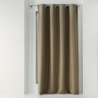 Rideau &agrave; &oelig;illets &ndash; 135 x 240 cm &ndash; occultant &ndash; tiss&eacute; uni Tiss&eacute;a - Noisette, image n° 4