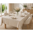 Nappe rectangle 150 x 350 cm + 6 serviettes de table &ndash; Double gaze de coton GA&Iuml;A Pampa, image n° 1
