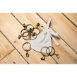 Rideau Ajustable Double Gaze de Coton 140 x 300 cm avec 8 Anneaux Pince GA&Iuml;A Blanc &ndash; Hauteur Modulable, image n° 6