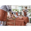 Nappe rectangle 150 x 250 cm + 6 serviettes de table &ndash; Double gaze de coton GA&Iuml;A Terracotta, image n° 5