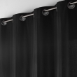 Rideau Petite Hauteur 135 x 180 cm &ndash; Coton/Polyester &ndash; Twily Noir, image n° 3