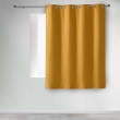 Rideau occultant &agrave; &oelig;illets 135 x 180 cm &ndash; Uni Curry &ndash; Petite hauteur, image n° 1