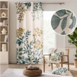 Rideau &agrave; &oelig;illets 140 x 260 cm polyester/lin imprim&eacute; ILONA &ndash; Motif v&eacute;g&eacute;tal, image n° 2