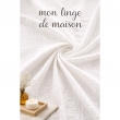 Parure de lit 260 x 240 cm Sienna Blanc + 2 taies 63x63 cm &ndash; Double face gaze de coton & coton 57 fils, image n° 3