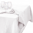 Nappe rectangle 150 x 350 cm + 6 serviettes de table &ndash; Double gaze de coton GA&Iuml;A Blanc, image n° 7