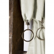 Rideau Ajustable Double Gaze de Coton 140 x 300 cm avec 8 Anneaux Pince GA&Iuml;A Vert d'eau &ndash; Hauteur Modulable, image n° 5