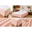 Cache-sommier 160 x 200 cm Double Gaze de Coton GA&Iuml;A Rose p&ecirc;che &ndash; Qualit&eacute; Haut de Gamme, image n° 3