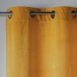 Rideau Tamisant &agrave; &OElig;illets 140 x 240 cm &ndash; Velours &ndash; Velvetine Jaune, image n° 3