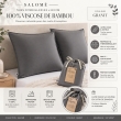 Lot de 2 Taies d&rsquo;oreiller 63 x 63 cm &ndash; Viscose de Satin de Bambou &ndash; Granit &ndash; SALOM&Eacute;, image n° 3