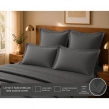 Lot de 4 Taies d'Oreiller 100% Coton 57 Fils/cm&sup2; &ndash; 2 Taies 63 x 63 cm + 2 Taies 50 x 70 cm Anthracite, image n° 2