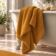 Drap de douche Softy 70 x 140 cm &ndash; &Eacute;ponge Zero Twist 100% coton peign&eacute; 600 g/m&sup2; &ndash; Ocre, image n° 1