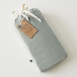 Drap-housse 140 x 190 cm – Lyocell uni LYSANDRE – Lichen – Bonnet 30 cm, image n° 3