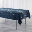 Nappe antitache rectangle 150 x 300 cm &ndash; Polyester imprim&eacute; &ndash; Constellation Bleu, image n° 1