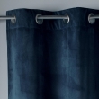 Lot de 2 Rideaux Tamisants &agrave; &OElig;illets 140 x 240 cm &ndash; Velours Doux &ndash; Velvetine Bleu Marine, image n° 3
