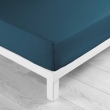 Pack literie &ndash; Prot&egrave;ge matelas 140x190 imperm&eacute;able + drap housse + 2 taies Bleu, image n° 4