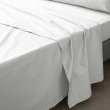 Ensemble literie 4 pi&egrave;ces &ndash; Drap plat 240 x 300 cm + drap housse 140x190 cm + 2 taies 63x63 cm &ndash; Percale 78 fils &ndash; Blanc, image n° 4