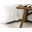 Pack Housse de Couette 260 x 240 cm + Drap Housse 160x200 cm &ndash; Flanelle CANDICE Blanc, image n° 3