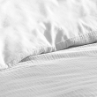 Parure de lit 260 x 240 cm Sienna Blanc + 2 taies 63x63 cm &ndash; Double face gaze de coton & coton 57 fils, image n° 4