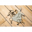 Rideau Ajustable Double Gaze de Coton 140 x 300 cm avec 8 Anneaux Pince GA&Iuml;A Vert d'eau &ndash; Hauteur Modulable, image n° 6