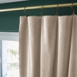Lot de 2 rideaux velours pampa 140 x 270 cm ajustables &ndash; Anneaux pince &ndash; Coton &eacute;pais &ndash; C&Eacute;SAR, image n° 3