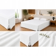 Cache-sommier 160 x 200 cm Double Gaze de Coton GA&Iuml;A Blanc &ndash; Qualit&eacute; Haut de Gamme, image n° 6