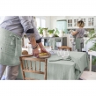 Nappe rectangle 150 x 250 cm + 6 serviettes de table &ndash; Double gaze de coton GA&Iuml;A Eucalyptus, image n° 5