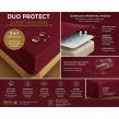 Drap housse 2 en 1 imperm&eacute;able 90 x 190 cm &ndash; coton 57 fils &ndash; DUO PROTECT Grenat, image n° 3