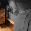 Lot de 4 Taies d'Oreiller 100% Coton 57 Fils/cm&sup2; &ndash; 2 Taies 63 x 63 cm + 2 Taies 50 x 70 cm Anthracite, image n° 3
