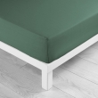 Drap-housse 2 personnes 180 x 200 cm coton 57 fils LINA C&egrave;dre &ndash; Bonnet 30 cm, image n° 1