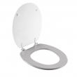 Abattant wc charnieres metal 37.5 x 46 cm mdf imprime Amber, image n° 6